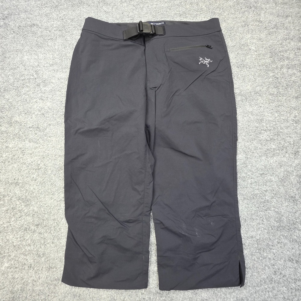 Arc'teryx Capris Shorts Women's 6 Black Belted Nylon Stretch